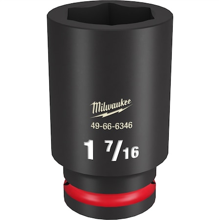 Milwaukee Tool SHOCKWAVE Impact Duty? 3/4"Drive 1-7/16" Deep 6 Point Socket 49-66-6346